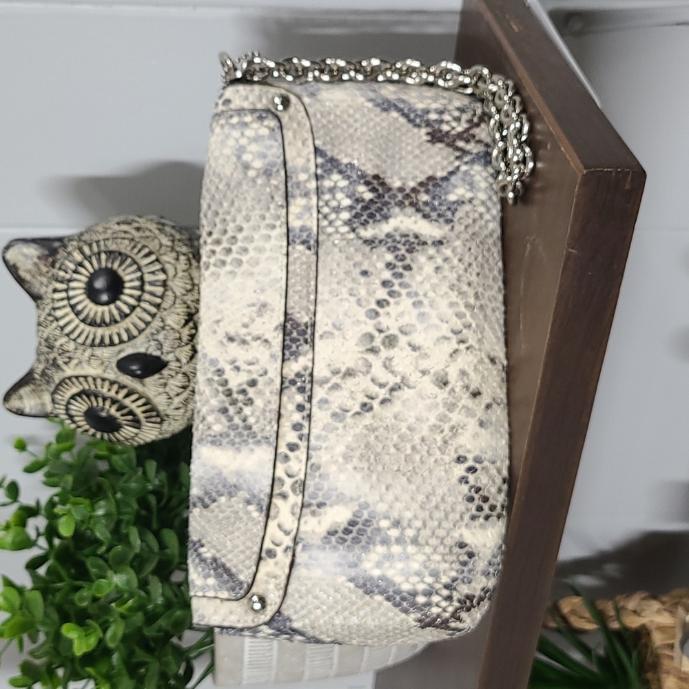 Coach Kristin Embossed Python Leather Wristlet -NWT - Picture 7 of 10